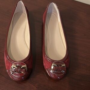 Brand New - Merlot Color Suede/Patent. Comfy and Sophisticated All At Once!